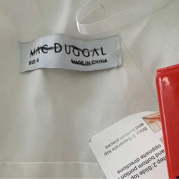 🔥🔥 Mac Duggal Draped One Shoulder Gown - Picture 11 of 12